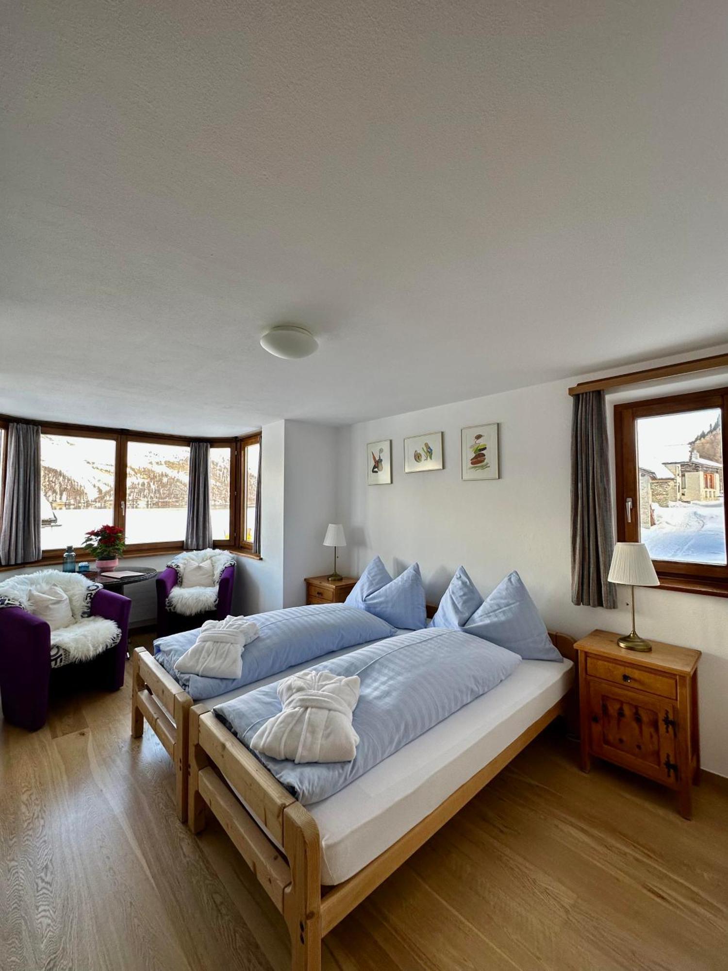 Hotel Ristorante Lagrev Maloja Bagian luar foto